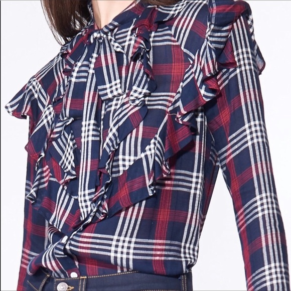 Veronica Beard Tops - Veronica Beard | Finley Plaid Button Down Shirt